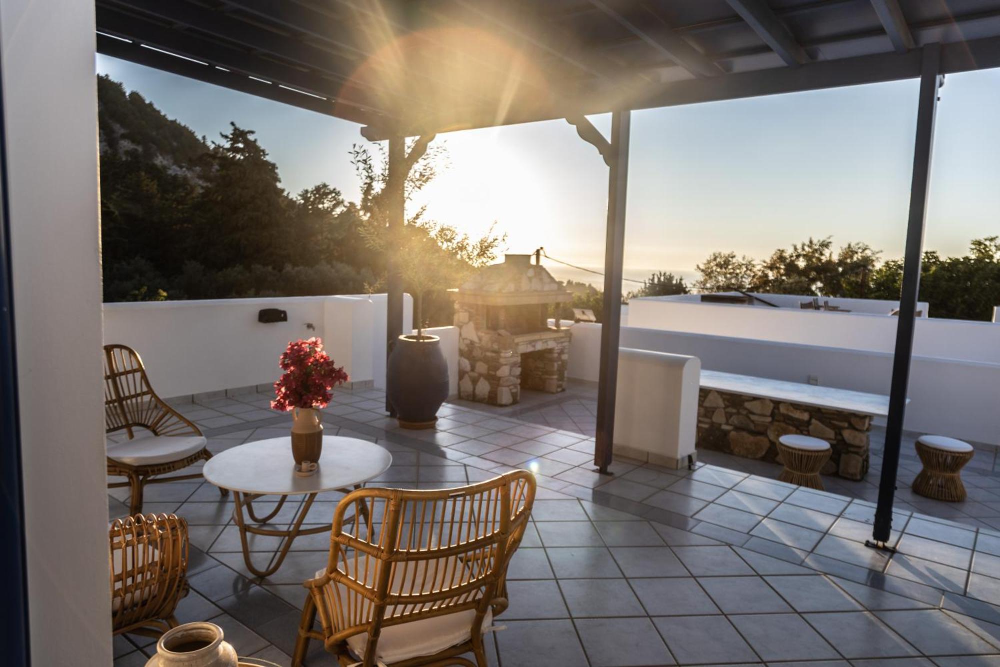 Lagoudi Zia Giannis & Maria Sunset House 빌라 외부 사진